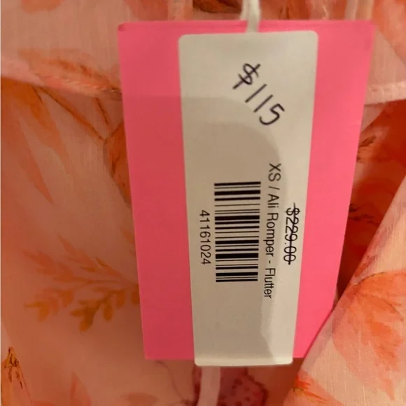 Amanda Uprichard Ali romper-Flutter NWT XS - Picture 9 of 10